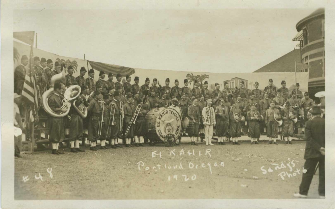 Iowa, Battle Creek Military Band parade 1908