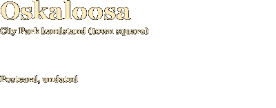 Oskaloosa    